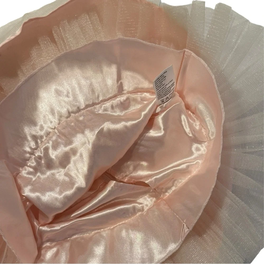 American Princess Baby Girl Dress Set 6M Pink Gold Embroidered Tulle Party Dress - Picture 6 of 10